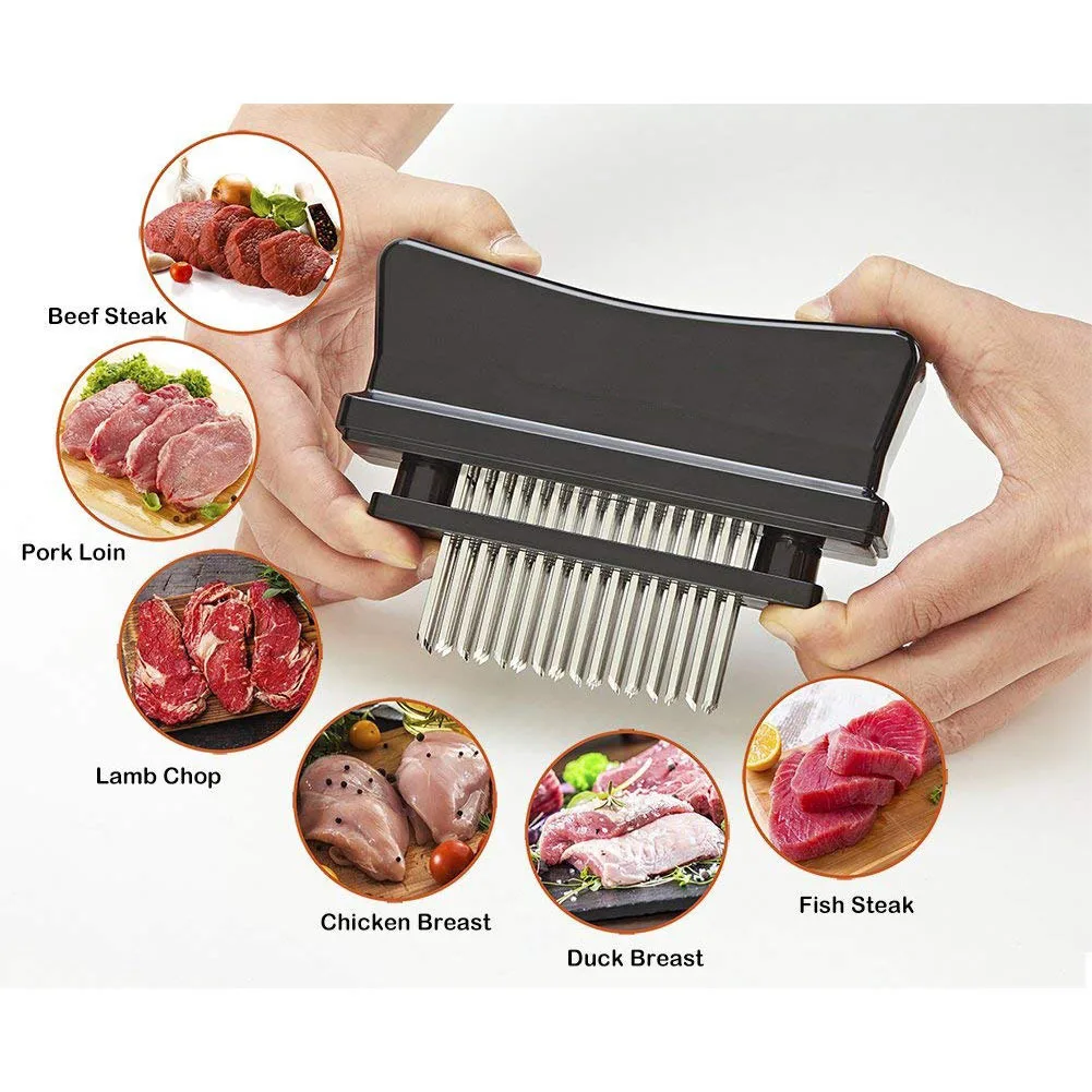48 Pin Stainless Steel Meat Opener, Meat Hammer, Rib Breaking Knife, Meat Tenderizer, Steak Knife, Kitchen Accessories BBQ Tool
48 Pin Stainless Steel Meat Opener, Meat Hammer, Rib Breaking Knife, Meat Tenderizer, Steak Knife, Kitchen Accessories BBQ Tool