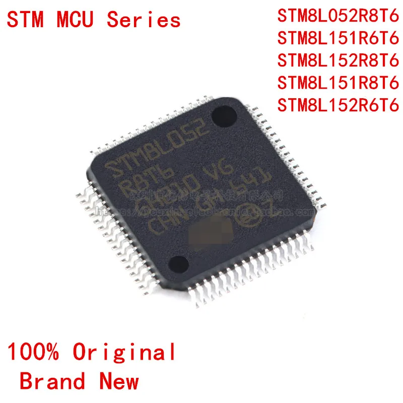 

STM8L052R8T6 STM8L151R6T6 STM8L151R8T6 STM8L152R6T6 STM8L152R8T6 STM8L052 STM8L151 STM8L152 STM8L STM IC MCU Chip LQFP-64
