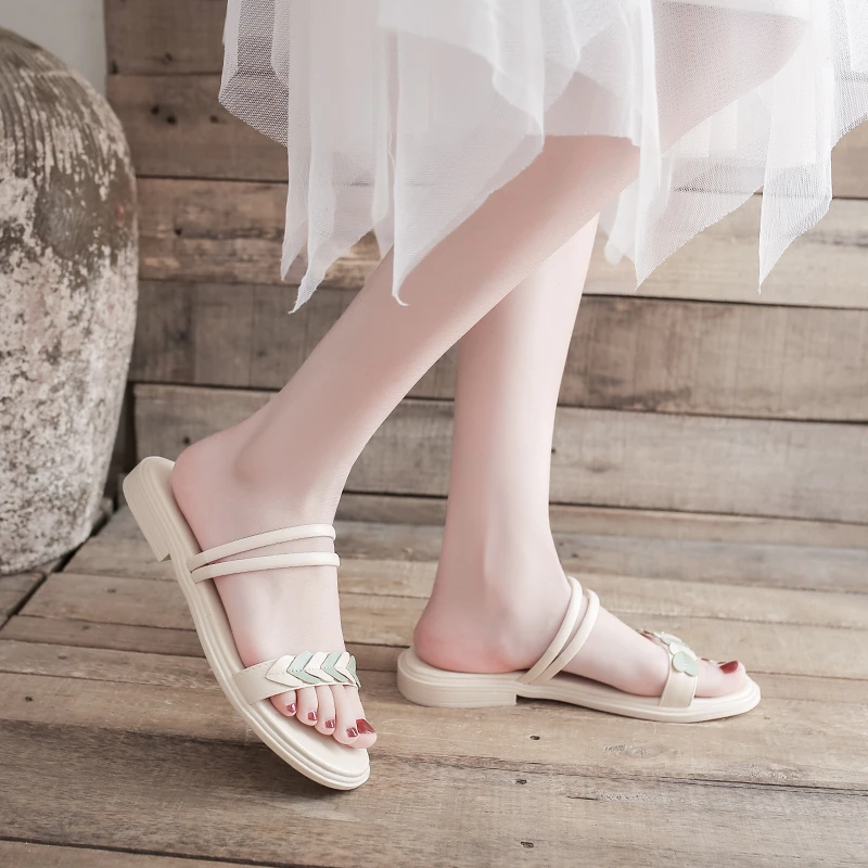 

2022 Women's New Style Slippers Roman Style Outdoor Flip Flop Summer Comfortable Open Toe Beach Sandals Zapatillas De Mujer