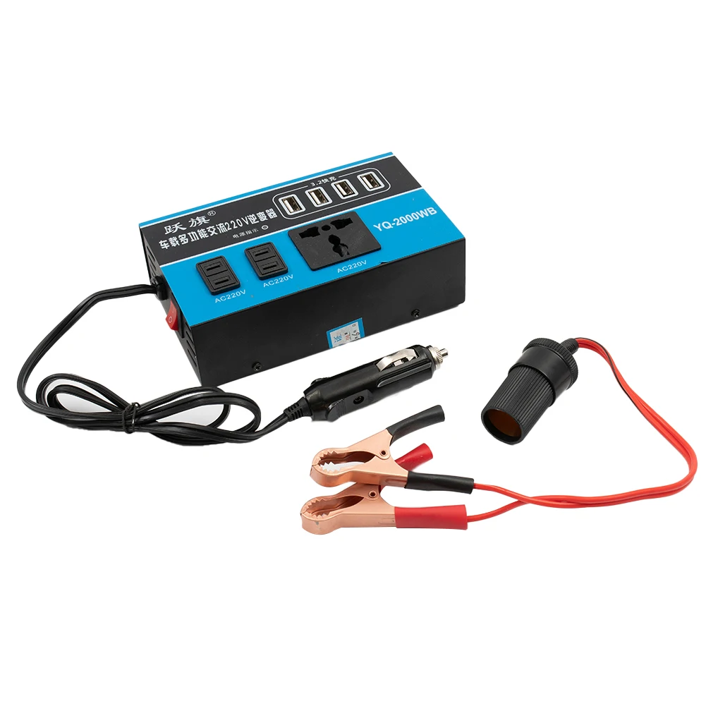 Accessories Power Inverter Converter 4 USB ABS Overload Protection Trip 1500W Peak Car Charger DC 12V/24V To AC 220V
Accessories Power Inverter Converter 4 USB ABS Overload Protection Trip 1500W Peak Car Charger DC 12V/24V To AC 220V