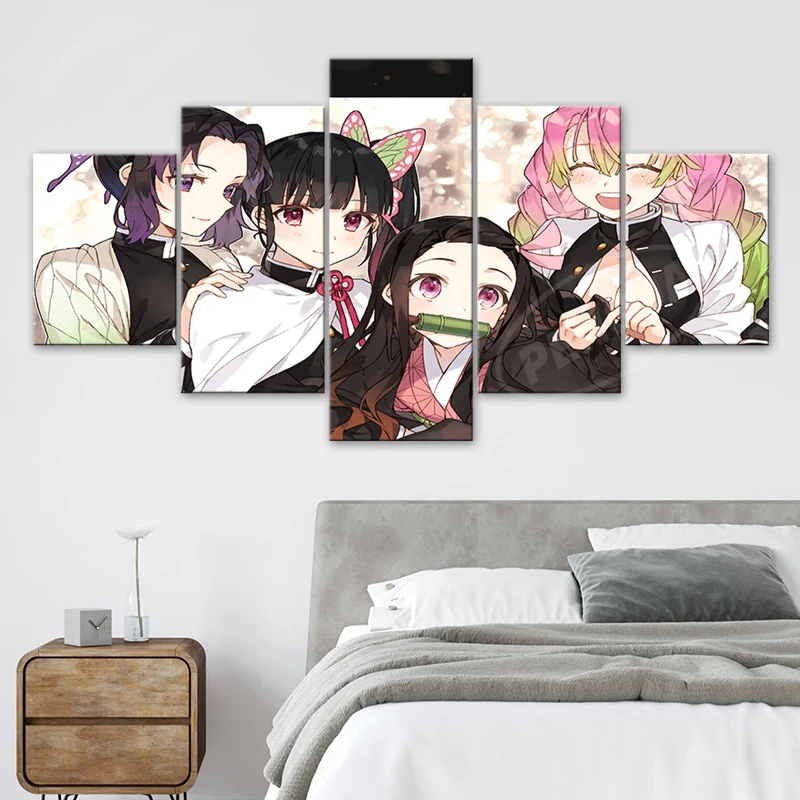 Wall Art Demon Slayer Posters 5 Pcs Anime Female Characters Canvas Paintings Printed Modular Pictures Girl Room Home Decor Frame
Wall Art Demon Slayer Posters 5 Pcs Anime Female Characters Canvas Paintings Printed Modular Pictures Girl Room Home Decor Frame