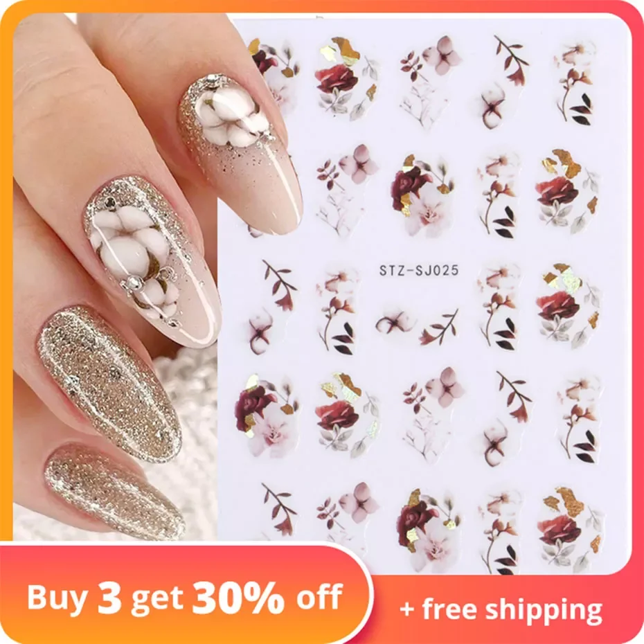 Cotton 3D Nail Stickers 2022 Fall Design Nail Art Decorations iridescent Adhesive Transfer Decals Manicure Slider CHSTZ-SJ025
Cotton 3D Nail Stickers 2022 Fall Design Nail Art Decorations iridescent Adhesive Transfer Decals Manicure Slider CHSTZ-SJ025