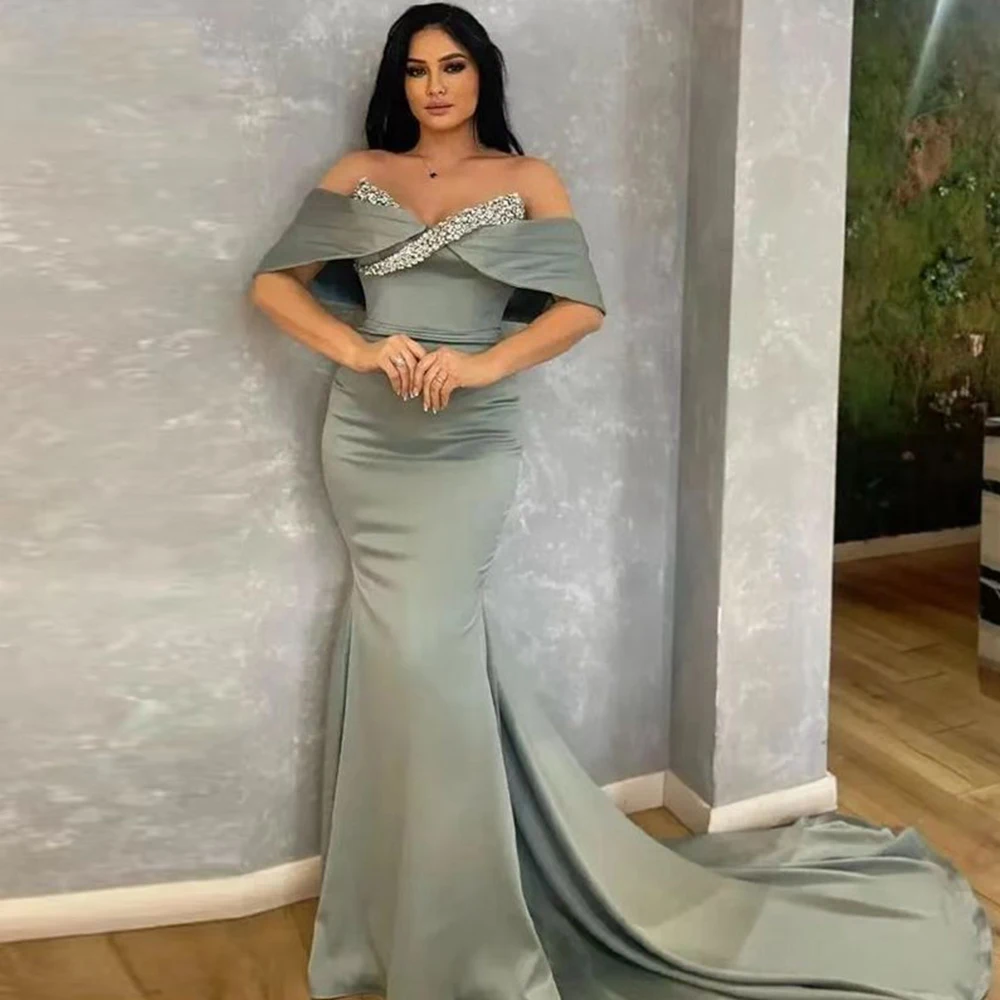 GUXQD Chiffon Long Mermaid Prom Dresses V-Neck Sparkly Beaded Pleat Party Dresses Formal Prom Gowns Robe De Soirée Femme
GUXQD Chiffon Long Mermaid Prom Dresses V-Neck Sparkly Beaded Pleat Party Dresses Formal Prom Gowns Robe De Soirée Femme