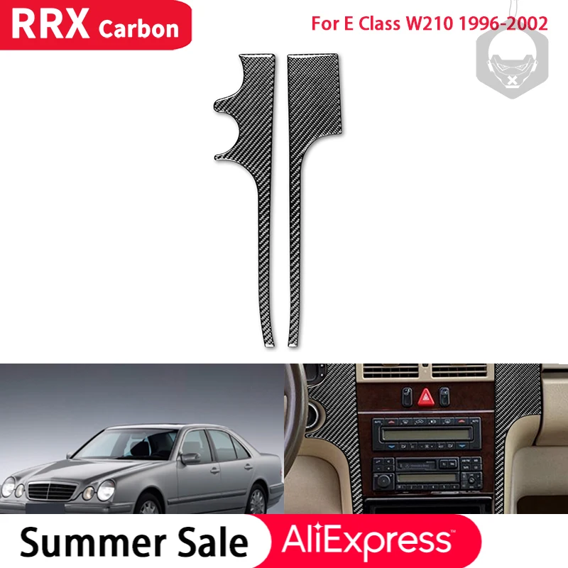 RRX Car Carbon Fiber Sticker CD Air Vent Center Control Two Side Decor Cover Trim for Mercedes Benz W210 E-Class 1996-2002
RRX Car Carbon Fiber Sticker CD Air Vent Center Control Two Side Decor Cover Trim for Mercedes Benz W210 E-Class 1996-2002