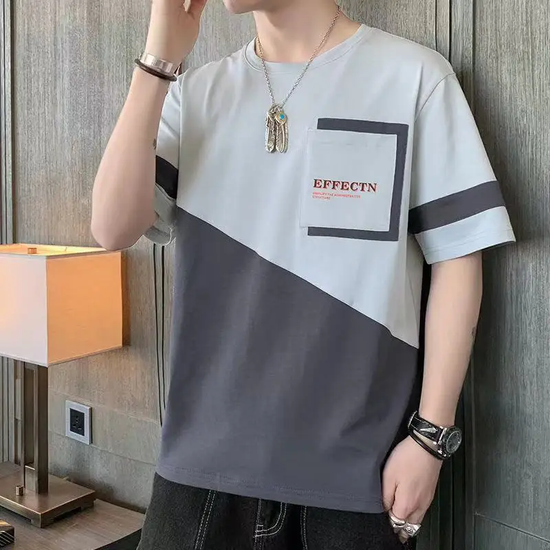 J7881 Summer new men's short sleeved T-shirt American fashion printed round neck T-shirt.
J7881 Summer new men's short sleeved T-shirt American fashion printed round neck T-shirt.
