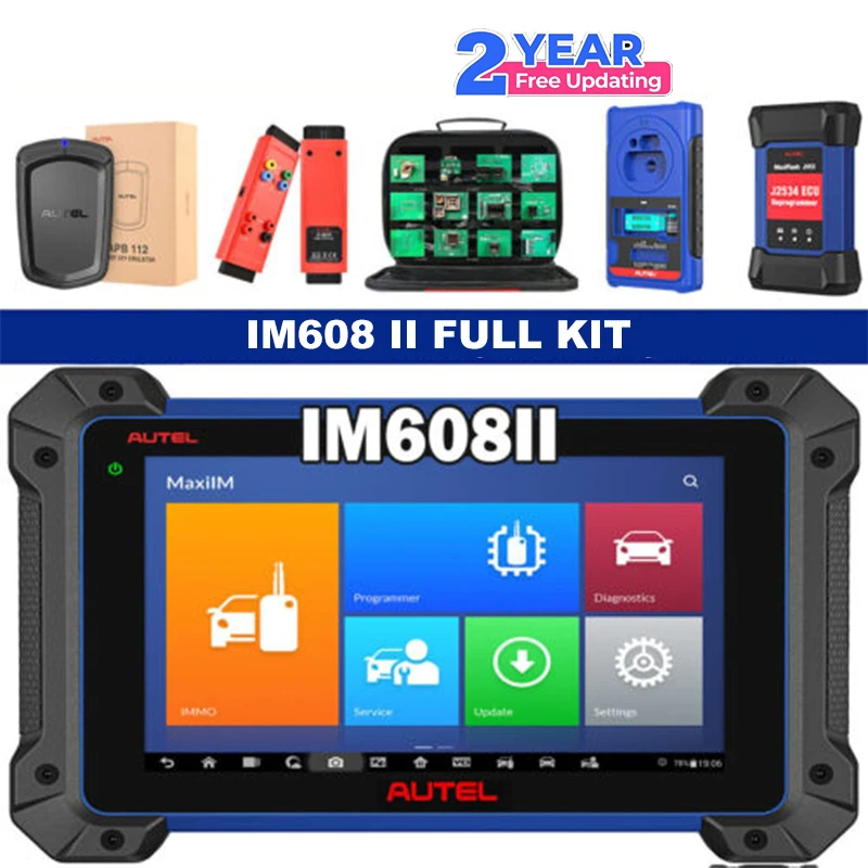 Autel MaxiIM IM608 II Инструмент программирования брелока IMMO 2-летние обновления Обновленный диагностический инструмент программатора ключей IM608PRO XP400PRO 
Autel MaxiIM IM608 II Инструмент программирования брелока IMMO 2-летние обновления Обновленный диагностический инструмент программатора ключей IM608PRO XP400PRO