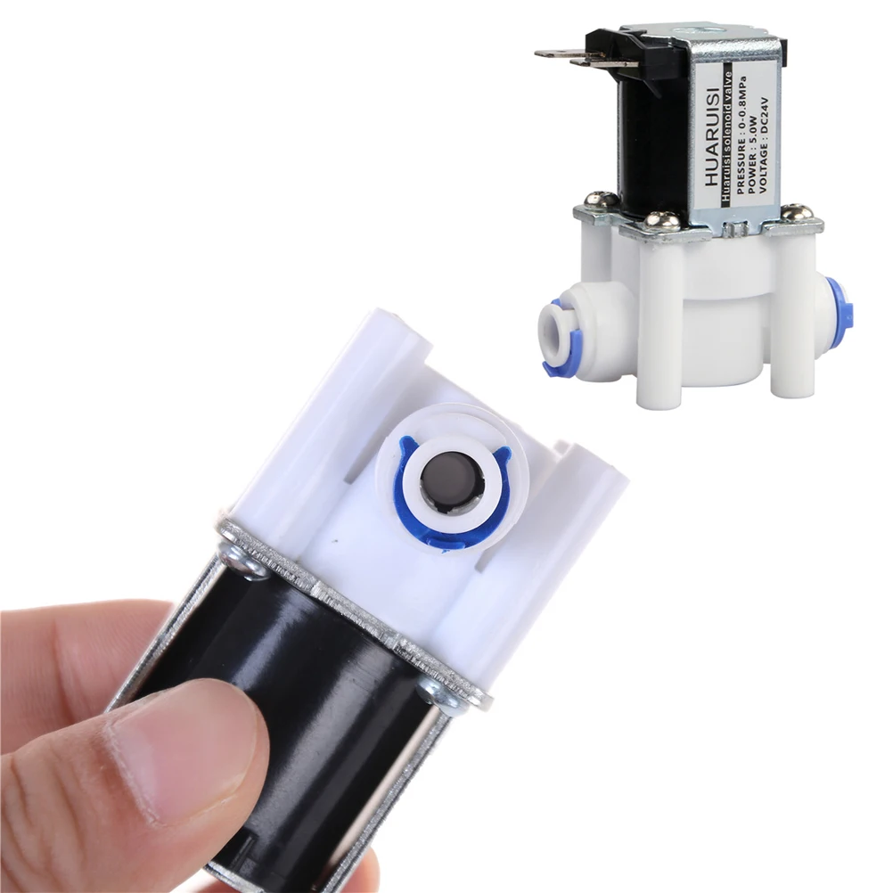 Electric Water Valve 24V DC Solenoid Valve 1/4" Hose Connection For RO Reverse Osmosis Pure System RO Controller
Electric Water Valve 24V DC Solenoid Valve 1/4" Hose Connection For RO Reverse Osmosis Pure System RO Controller