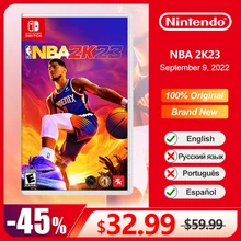 Nintendo Switch NBA 2K23 Physical Game Card Deals 100% Original Brand New Sports Genre for Switch OLED Lite Game Console