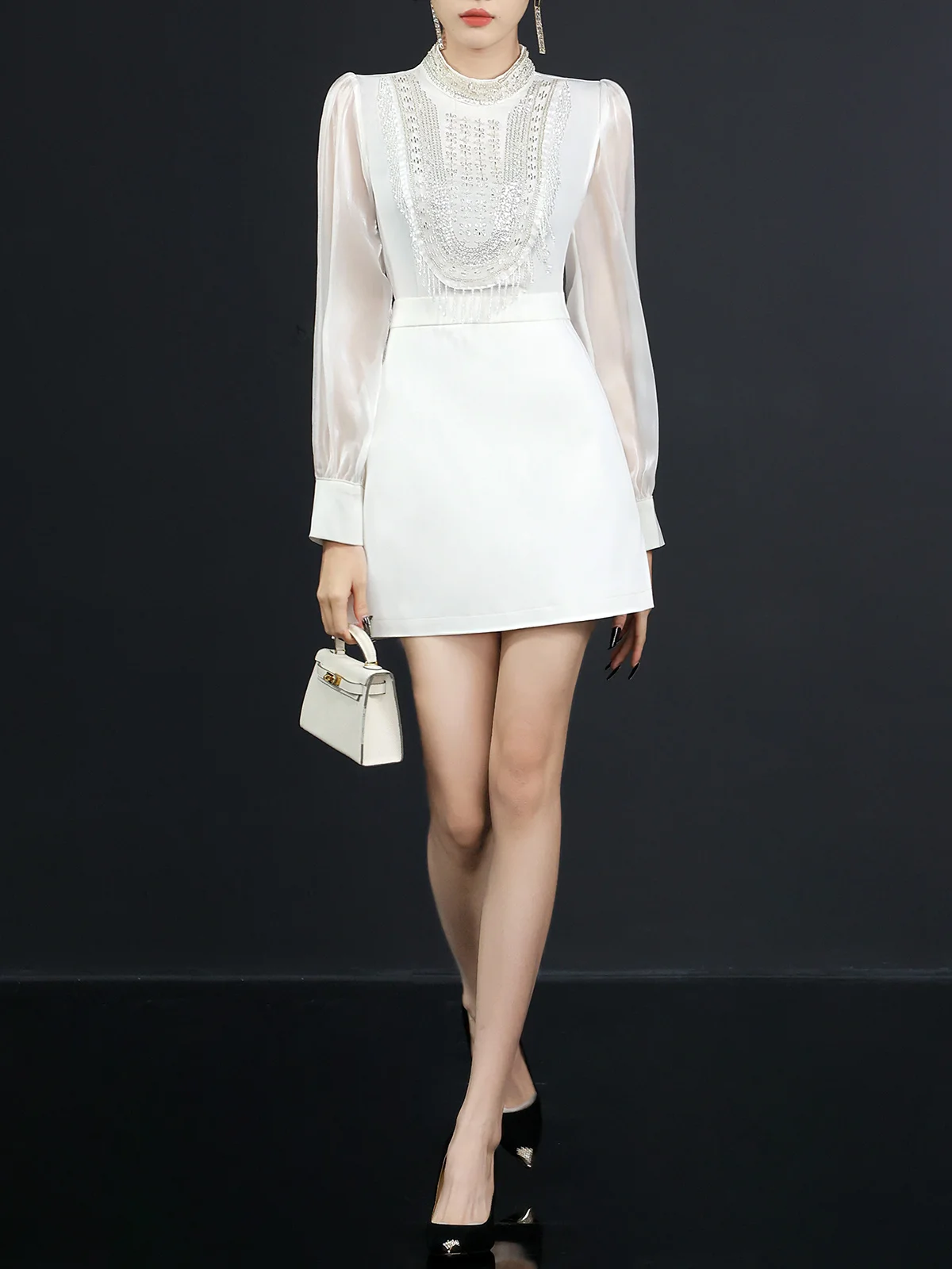 Женское платье в стиле знаменитостей, белое элегантное приталенное платье трапециевидной формы в стиле тяжелой промышленности, весна 2023
Женское платье в стиле знаменитостей, белое элегантное приталенное платье трапециевидной формы в стиле тяжелой промышленности, весна 2023