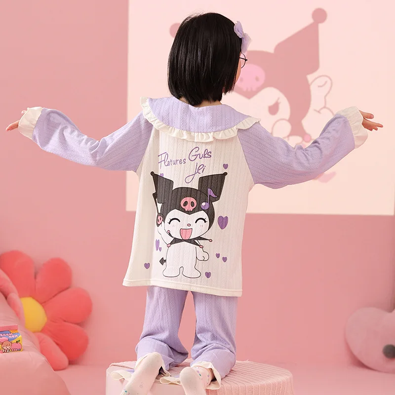 New Sanrio Girls' Pajamas Kuromi Cinnamoroll Kawaii Cartoon 2023 Children's Long Sleeve Cotton Pajamas Princess Style Home Suit
New Sanrio Girls' Pajamas Kuromi Cinnamoroll Kawaii Cartoon 2023 Children's Long Sleeve Cotton Pajamas Princess Style Home Suit