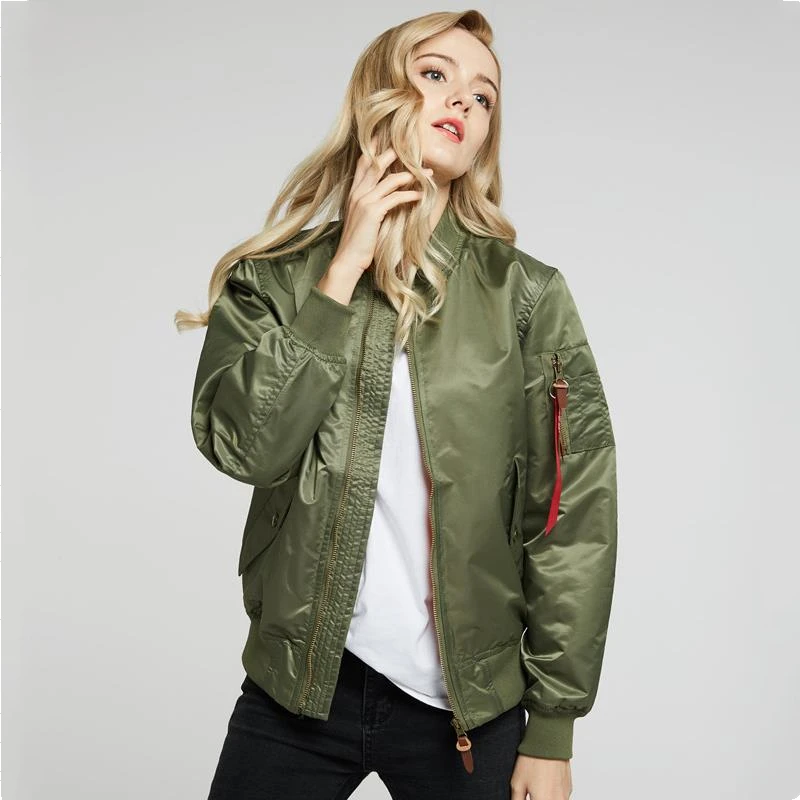 Spring and Autumn Women's Jacket Baseball Jacket Flying Bomber Jacket Women's Windbreaker School Uniform Jacket Solid LOOSE
Spring and Autumn Women's Jacket Baseball Jacket Flying Bomber Jacket Women's Windbreaker School Uniform Jacket Solid LOOSE