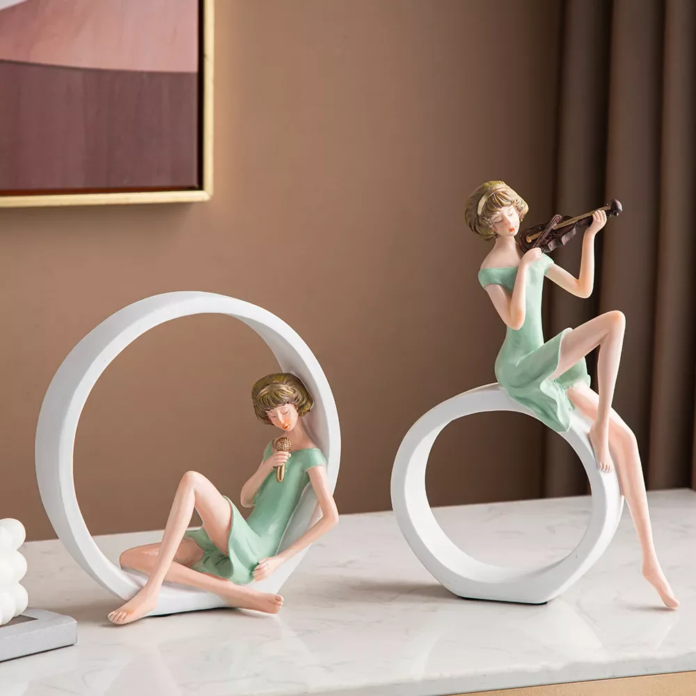 2pcs Modern Figurine Resin Statue Home Decor Girl Model Kawaii Room Decor Desk Decoration Christmas Decoration Gifts for Girl 
2pcs Modern Figurine Resin Statue Home Decor Girl Model Kawaii Room Decor Desk Decoration Christmas Decoration Gifts for Girl