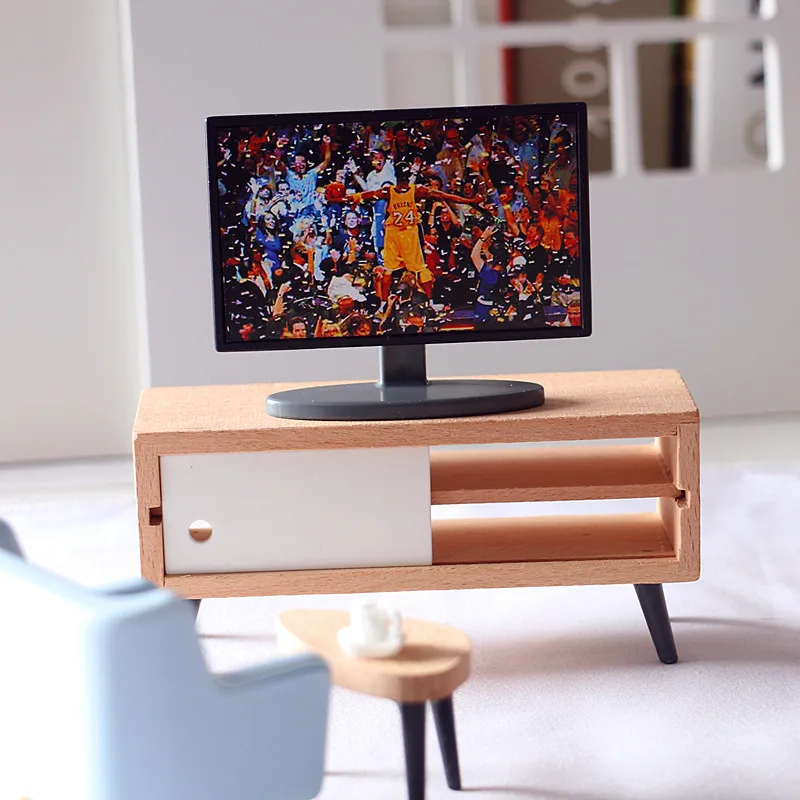 Diy Dollhouse Accessory OB11 Furniture Model Miniature Wooden TV Cabinet/LCD TV Toy For Living Room Scene Layout Diorama Kits
Diy Dollhouse Accessory OB11 Furniture Model Miniature Wooden TV Cabinet/LCD TV Toy For Living Room Scene Layout Diorama Kits