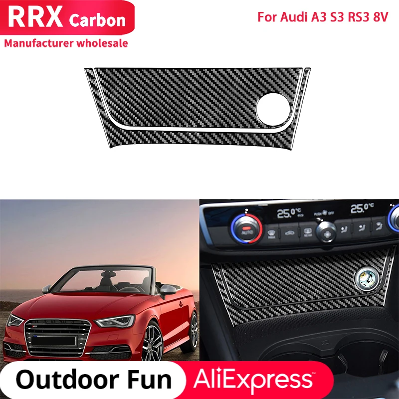 RRX Car Power Outlet Panel Frame Center Console Cover Trim Carbon Fiber Sticker Car Accessories For Audi A3 S3 RS3 8V 2013-2019
RRX Car Power Outlet Panel Frame Center Console Cover Trim Carbon Fiber Sticker Car Accessories For Audi A3 S3 RS3 8V 2013-2019