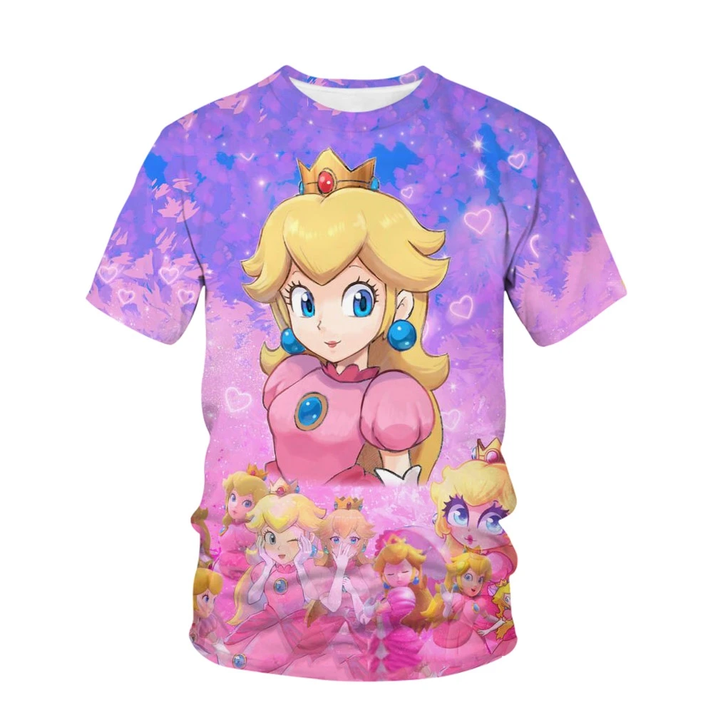 Kids Girls Clothes Super Mario Brothers Peach Princess Children's T-shirt Girls Boys T Shirt Children's Clothing Baby T-shirts
Kids Girls Clothes Super Mario Brothers Peach Princess Children's T-shirt Girls Boys T Shirt Children's Clothing Baby T-shirts