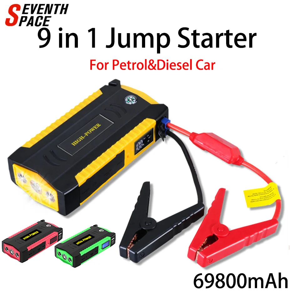 New Arrival Car Jump Starter Power Bank 69800mAh 600A Starting Device Diesel Petrol 12V Starting Car Starter Buster
New Arrival Car Jump Starter Power Bank 69800mAh 600A Starting Device Diesel Petrol 12V Starting Car Starter Buster