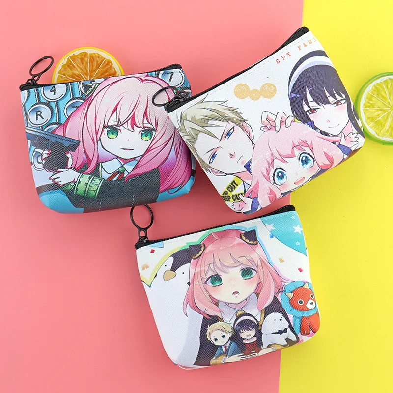 SPY×FAMILY Coin Purse Cute Zipper Girls Coin Wallet USB Cable Bag Key Wallets Loid Forger Anya Forger Yor Forger birthday gift
SPY×FAMILY Coin Purse Cute Zipper Girls Coin Wallet USB Cable Bag Key Wallets Loid Forger Anya Forger Yor Forger birthday gift