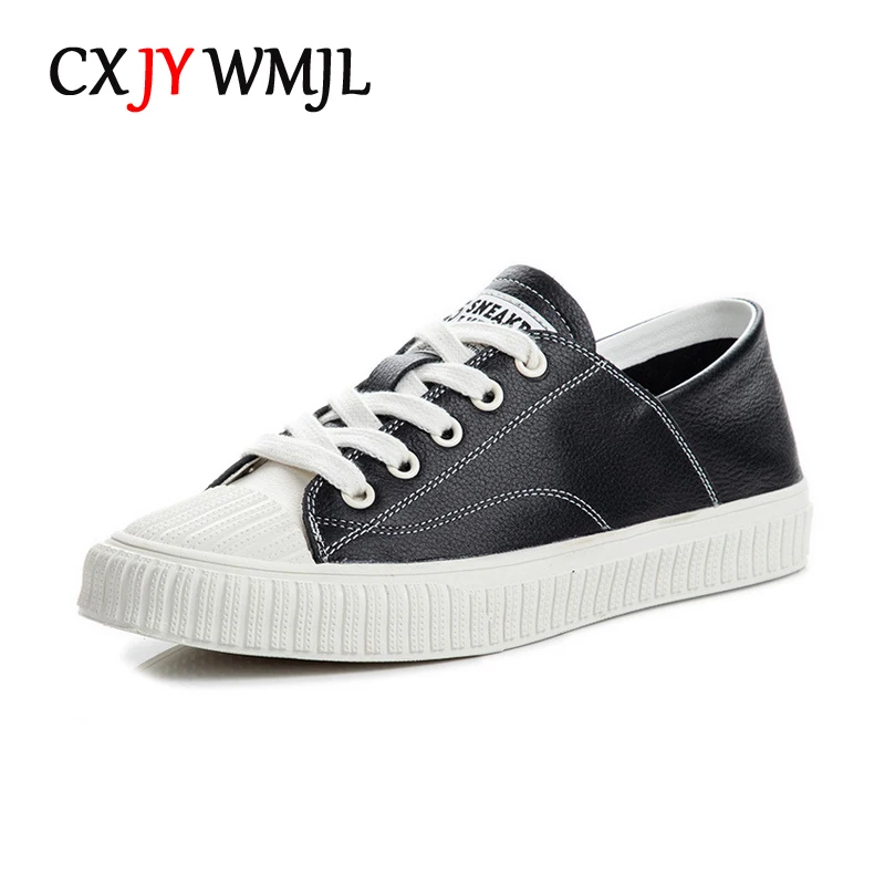 CXJYWMJL Cowhide Court Sneakers for Women Autumn Genuine Leather Skate Shoes Ladies Summer Casual Vulcanized Shoes Lace-up
CXJYWMJL Cowhide Court Sneakers for Women Autumn Genuine Leather Skate Shoes Ladies Summer Casual Vulcanized Shoes Lace-up