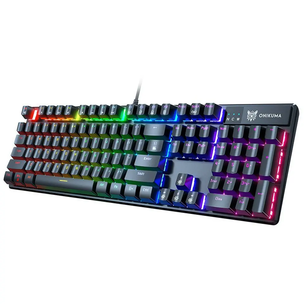 Gaming G27 Wired Keyboard Black Metal Sandblasting Anti-ghosting LED USE For Technology laptop
Gaming G27 Wired Keyboard Black Metal Sandblasting Anti-ghosting LED USE For Technology laptop