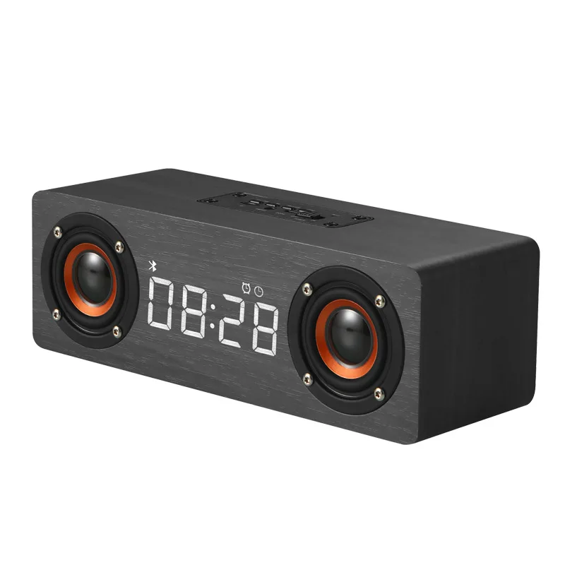 M5C Wooden Bluetooth Wireless Speaker Portable LED Time Display Alarm Clock Stereo Speakers Soundbox Desktop Subwoofer TF AUX FM
M5C Wooden Bluetooth Wireless Speaker Portable LED Time Display Alarm Clock Stereo Speakers Soundbox Desktop Subwoofer TF AUX FM