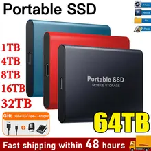 New Portable 1TB SSD 2TB External Hard Drive Type-C USB 3.1 High Speed Mobile hard disk Mini Storage hard drive For Laptops/mac