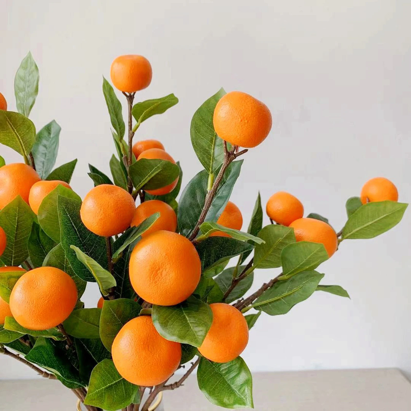 Фото Имитация фруктов лимона растений украшения искусственные веточки цветы