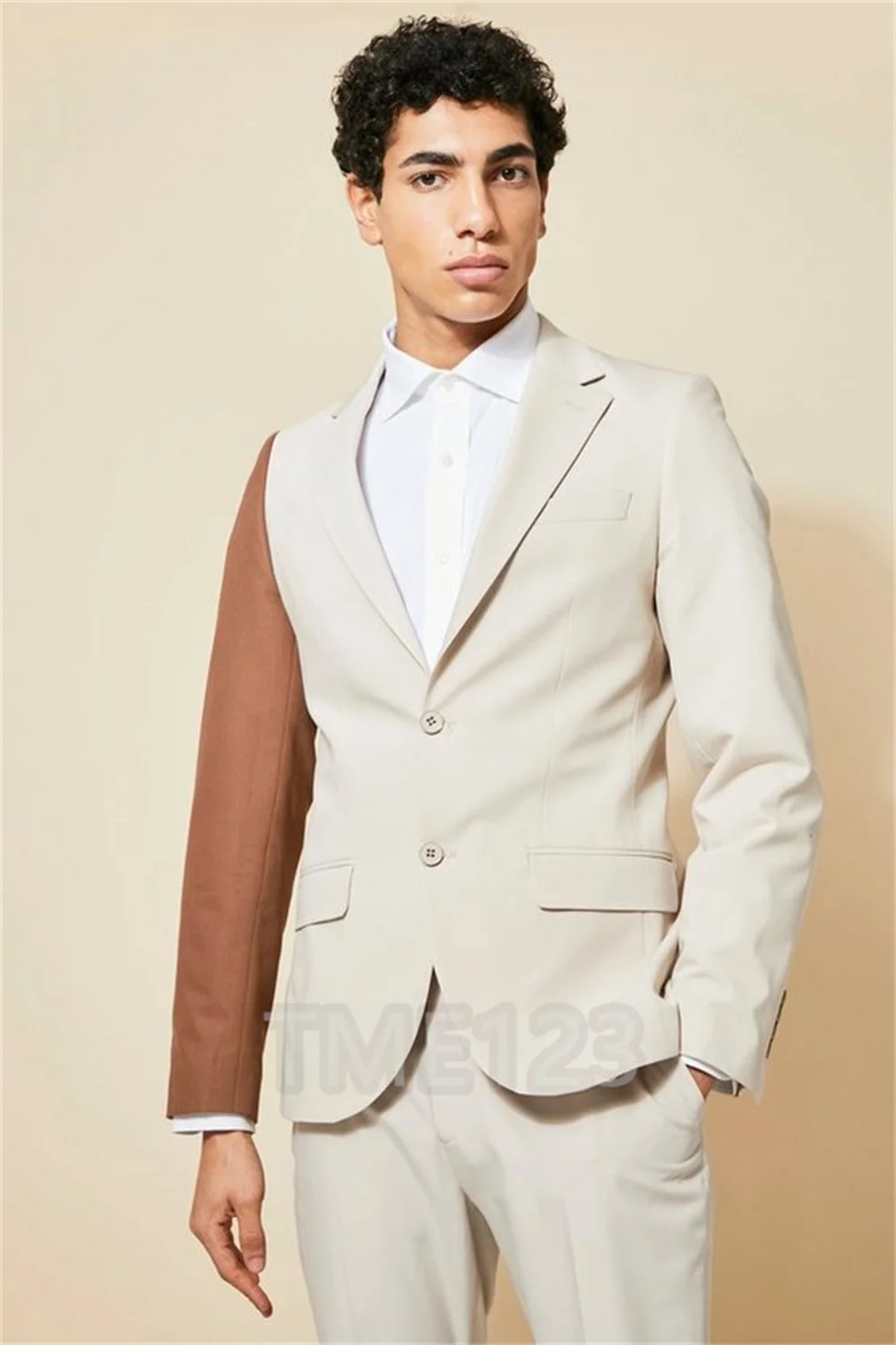 New Men Suit Slim Fit Wedding Groom Wear Contrast color stitching suit Business Suit Male Blazer (Jacket+Pant) Costume Homme
New Men Suit Slim Fit Wedding Groom Wear Contrast color stitching suit Business Suit Male Blazer (Jacket+Pant) Costume Homme