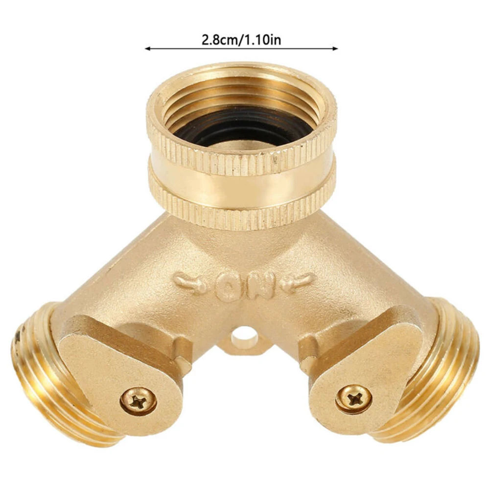 Y Splitter Brass Connector 2 Way Garden Brass Double Water Tap Adapter Splitter Valves Hose Pipe Connector Garden Watering Parts
Y Splitter Brass Connector 2 Way Garden Brass Double Water Tap Adapter Splitter Valves Hose Pipe Connector Garden Watering Parts