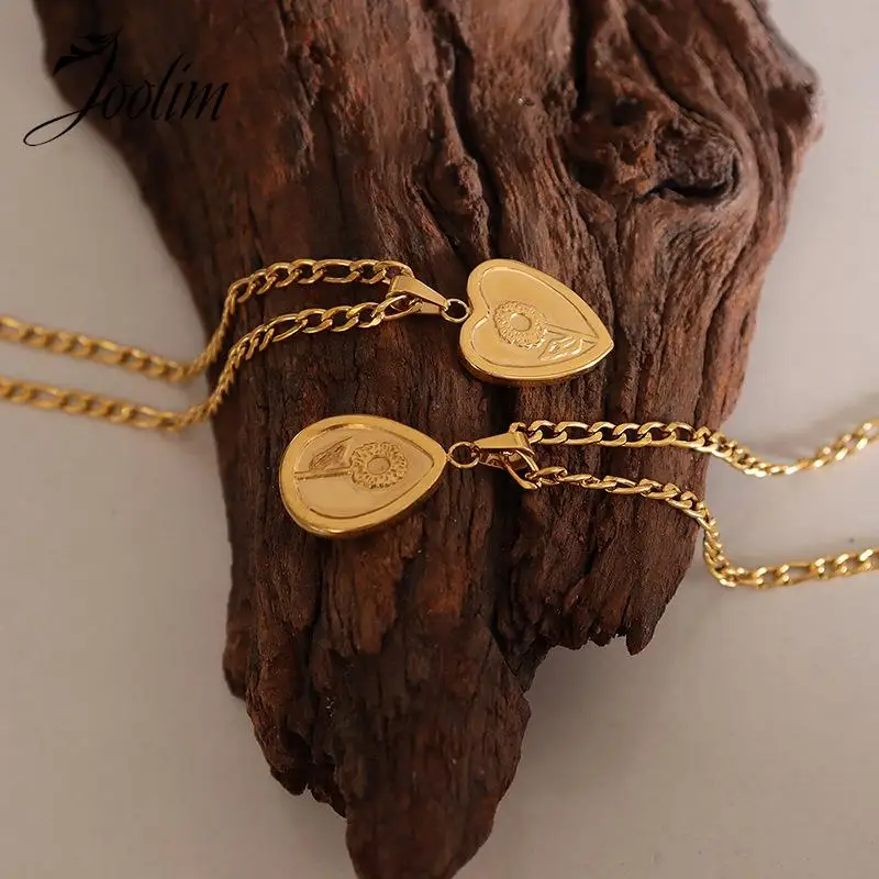 Joolim Jewelry Wholesale High End PVD Non Tarnish Korean Fashion Relief Heart Flower Pendant Stainless Steel Necklace for Women
Joolim Jewelry Wholesale High End PVD Non Tarnish Korean Fashion Relief Heart Flower Pendant Stainless Steel Necklace for Women