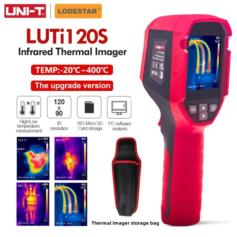 UNI-T infrared thermal imager LUTi120s handheld thermal sensor thermometer pcb industrial circuit floor heating pipe tester
UNI-T infrared thermal imager LUTi120s handheld thermal sensor thermometer pcb industrial circuit floor heating pipe tester