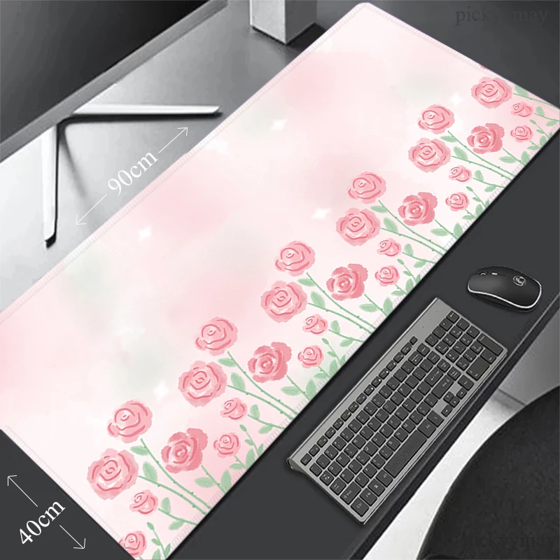 Flower Mousepads Pink Mouse Pad 900x400 Computer Mousepad Big Mouse Mat 90x40cm Desk Pads For PC Keyboard Mats Rubber Table Rug 
Flower Mousepads Pink Mouse Pad 900x400 Computer Mousepad Big Mouse Mat 90x40cm Desk Pads For PC Keyboard Mats Rubber Table Rug
