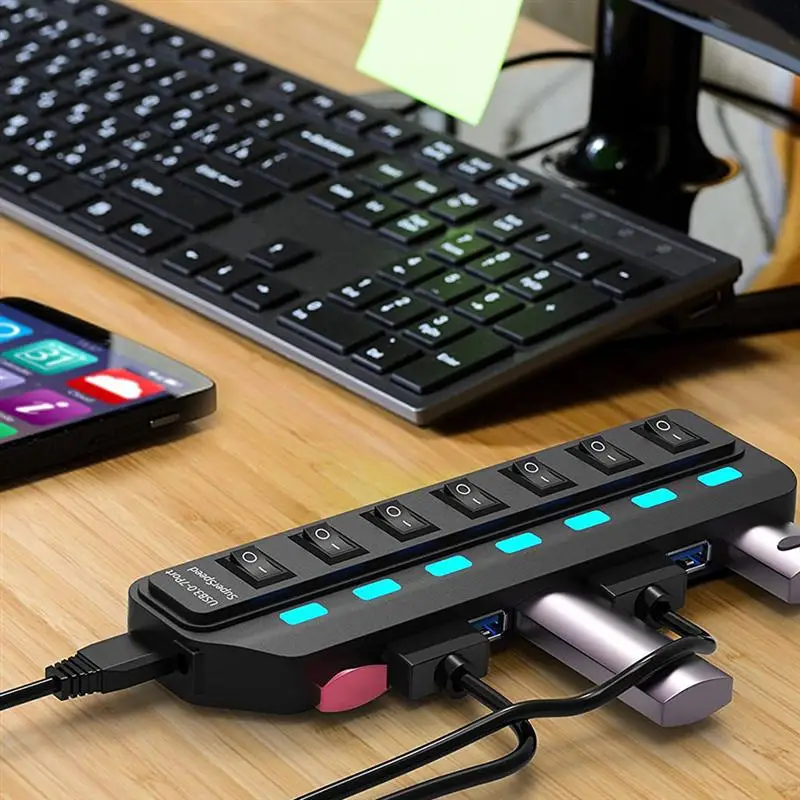 Usb-хаб 7-портовый держатель данных концентратор индивидуальный переключатель USB 3,0 держатель данных разделитель
Usb-хаб 7-портовый держатель данных концентратор индивидуальный переключатель USB 3,0 держатель данных разделитель