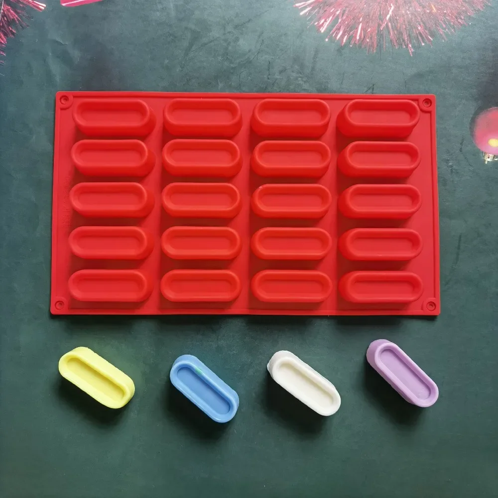 New 20-cavity Silicone Oval Doughnut Mold Small Cake Chocolate Pancake Moulds for Baking Mini Dessert Kitchen DIY Handmade Tools
New 20-cavity Silicone Oval Doughnut Mold Small Cake Chocolate Pancake Moulds for Baking Mini Dessert Kitchen DIY Handmade Tools