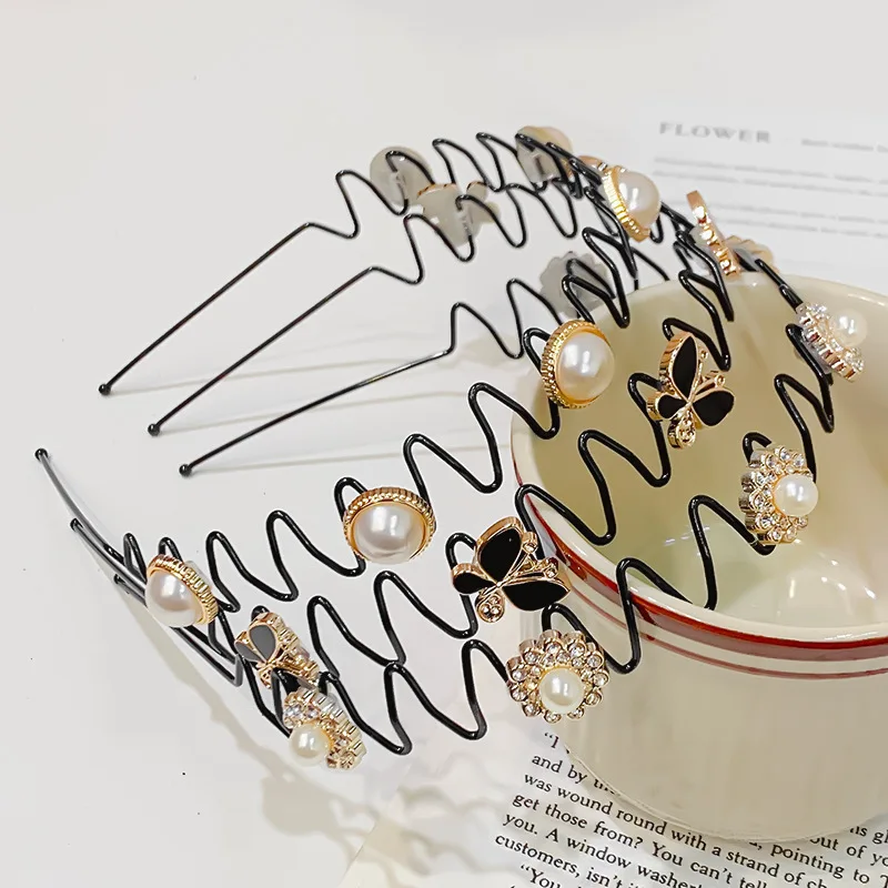 New Vintage Flower Pearl Butterfly Wave Hairband For Women Elegant Hair Decorate Headband Hair Hoop Fashion Hair Accessories
New Vintage Flower Pearl Butterfly Wave Hairband For Women Elegant Hair Decorate Headband Hair Hoop Fashion Hair Accessories
