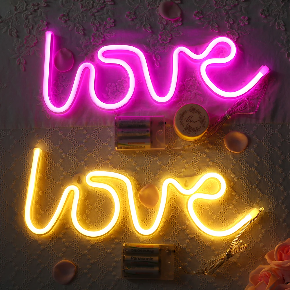 LOVE Shape Neon Lights LED Night Light Sign Lamp Valentines Day for Lovers Gift Wedding Birthday Party Home Indoor Decorations
LOVE Shape Neon Lights LED Night Light Sign Lamp Valentines Day for Lovers Gift Wedding Birthday Party Home Indoor Decorations