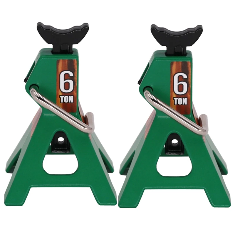 2X Metal Jack Stands 6 Ton Height Adjustable For 1/10 RC Crawler Truck Car Trx4 SCX10 Simulation Climbing Vehicles-Green 
2X Metal Jack Stands 6 Ton Height Adjustable For 1/10 RC Crawler Truck Car Trx4 SCX10 Simulation Climbing Vehicles-Green