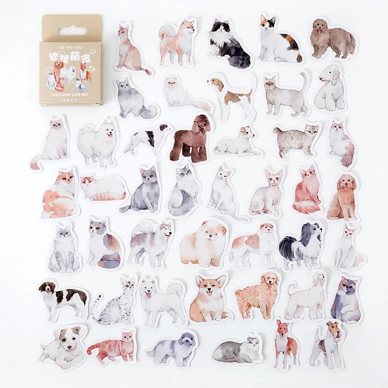 45 Pcs Cute Boxed Diy Decoration Adhesive Paper Lovely Dog Theme Stickers For Laptop Planners Scrapbook Cups Diary
45 Pcs Cute Boxed Diy Decoration Adhesive Paper Lovely Dog Theme Stickers For Laptop Planners Scrapbook Cups Diary