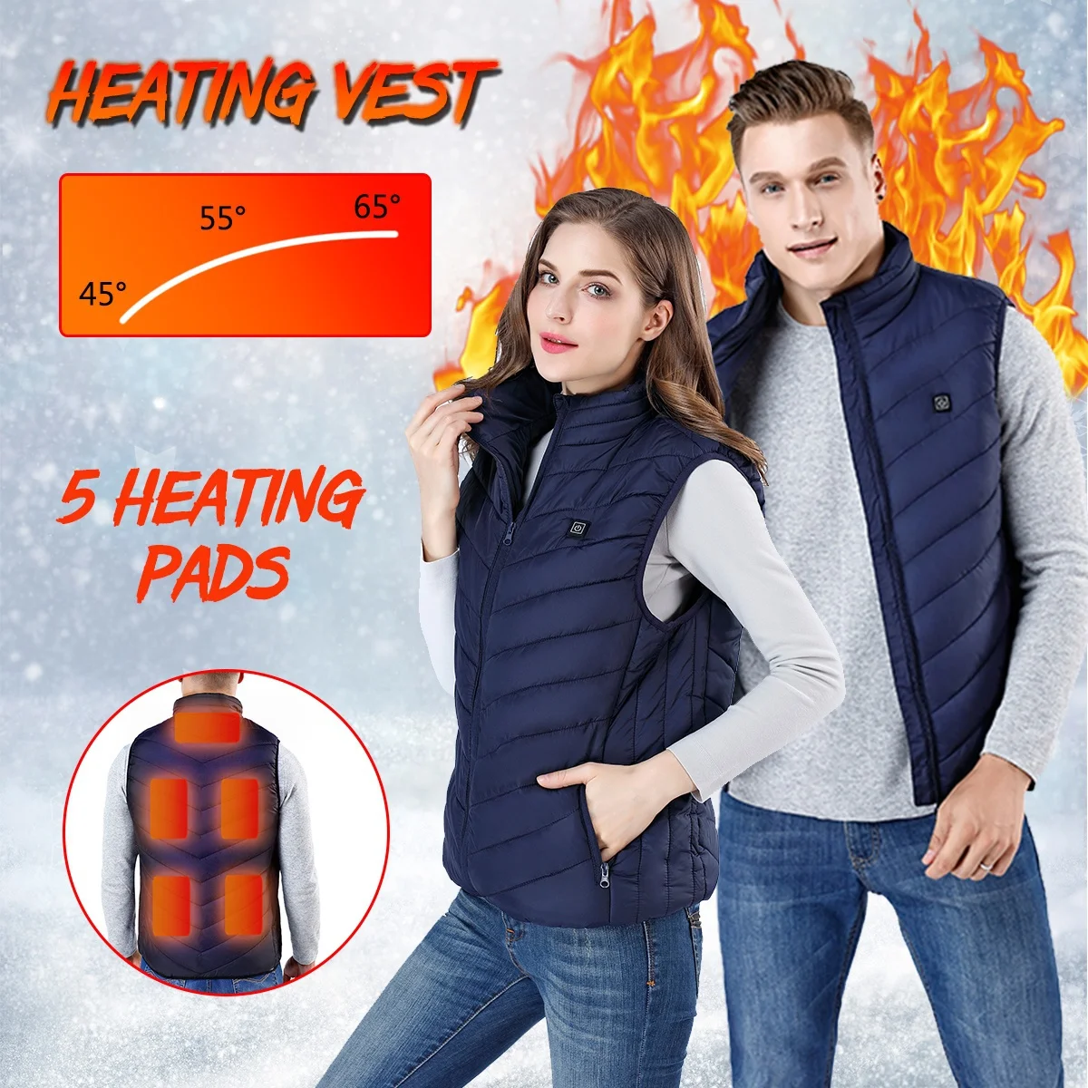 9 Heating Upgraded Heated Vest Smart Electric Heating Vest Rechargeable Warming USB Heated Jacket Men Women Heating Thermal Coat
9 Heating Upgraded Heated Vest Smart Electric Heating Vest Rechargeable Warming USB Heated Jacket Men Women Heating Thermal Coat