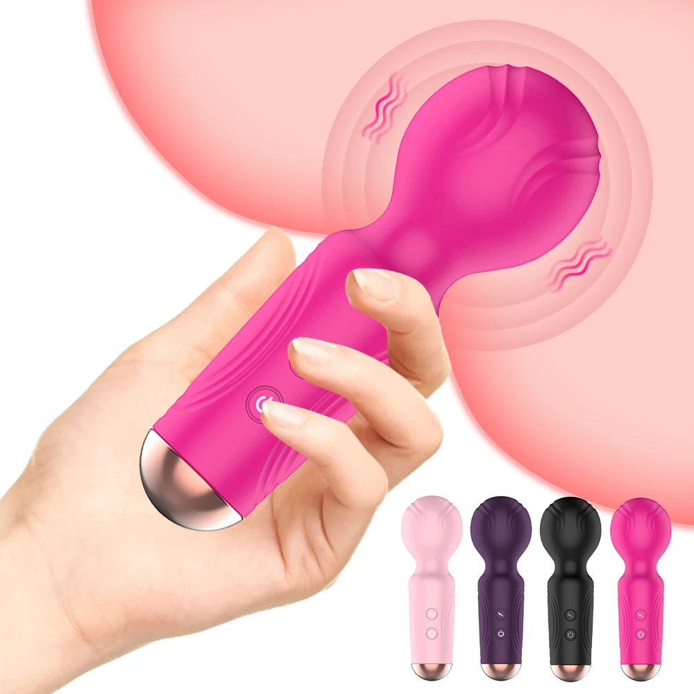 

10 Speeds Mini Vibrating Massage Stick AV Magic Wand Vibrators Vagina Clitoris Stimulator Masturbator Dildo SexToys for Adult 18