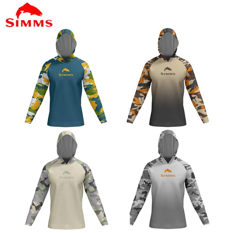 SIMMS Gear Fishing Apparel Summer Outdoor Men Long Sleeve T Shirt Fish Shirt Sun Protection Breathable Hooded Angling Clothing
SIMMS Gear Fishing Apparel Summer Outdoor Men Long Sleeve T Shirt Fish Shirt Sun Protection Breathable Hooded Angling Clothing