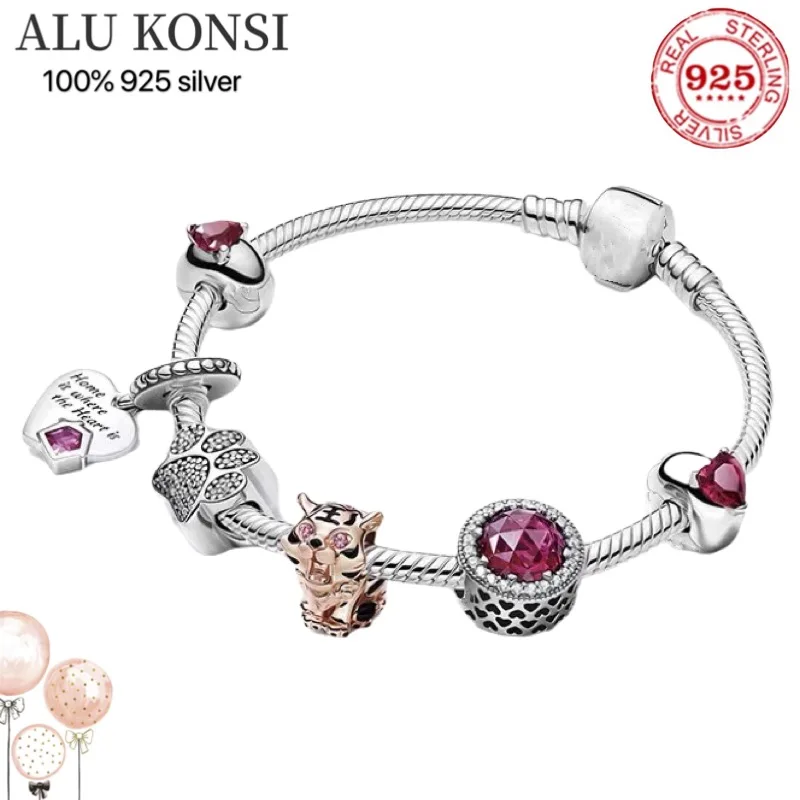 100%925 Sterling silver European Fashion Charm Beaded Bracelet DIY Bangle For Women Couples Lover Original Gift Jewelry
100%925 Sterling silver European Fashion Charm Beaded Bracelet DIY Bangle For Women Couples Lover Original Gift Jewelry