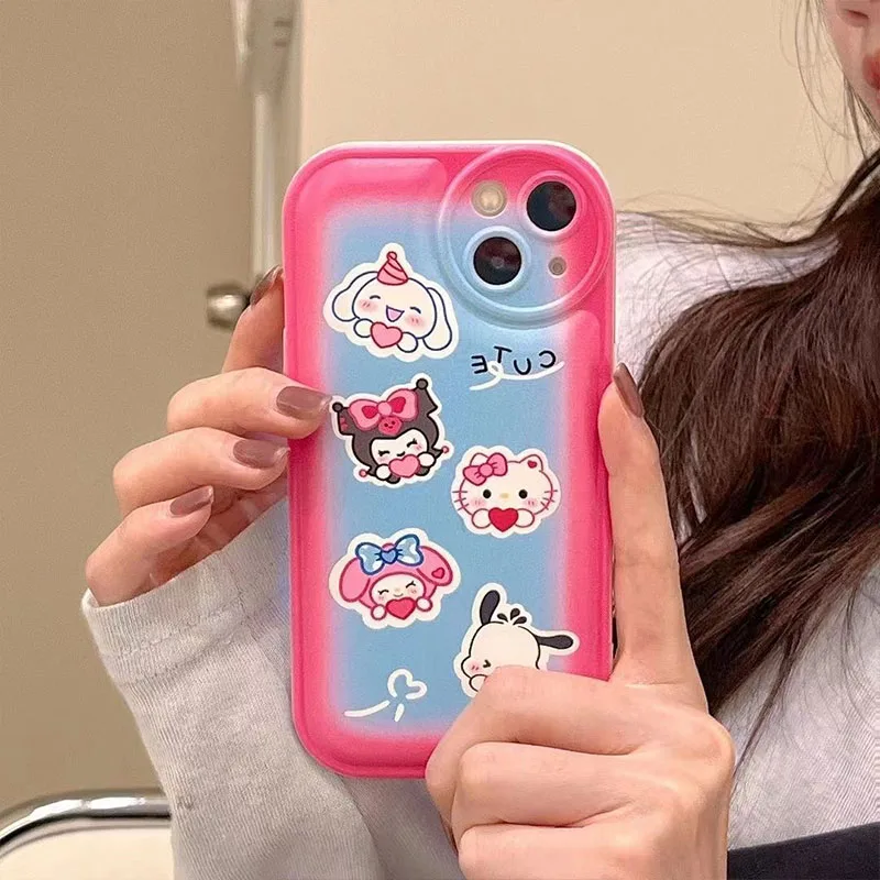 Новинка, чехол для телефона Sanrio с рисунком Hello Kitty для Iphone 14, чехол для телефона с рисунком My Melody Kuromi 13, противоударный чехол для телефона с 12 воздушными подушками, милый подарок для девушек
Новинка, чехол для телефона Sanrio с рисунком Hello Kitty для Iphone 14, чехол для телефона с рисунком My Melody Kuromi 13, противоударный чехол для телефона с 12 воздушными подушками, милый подарок для девушек