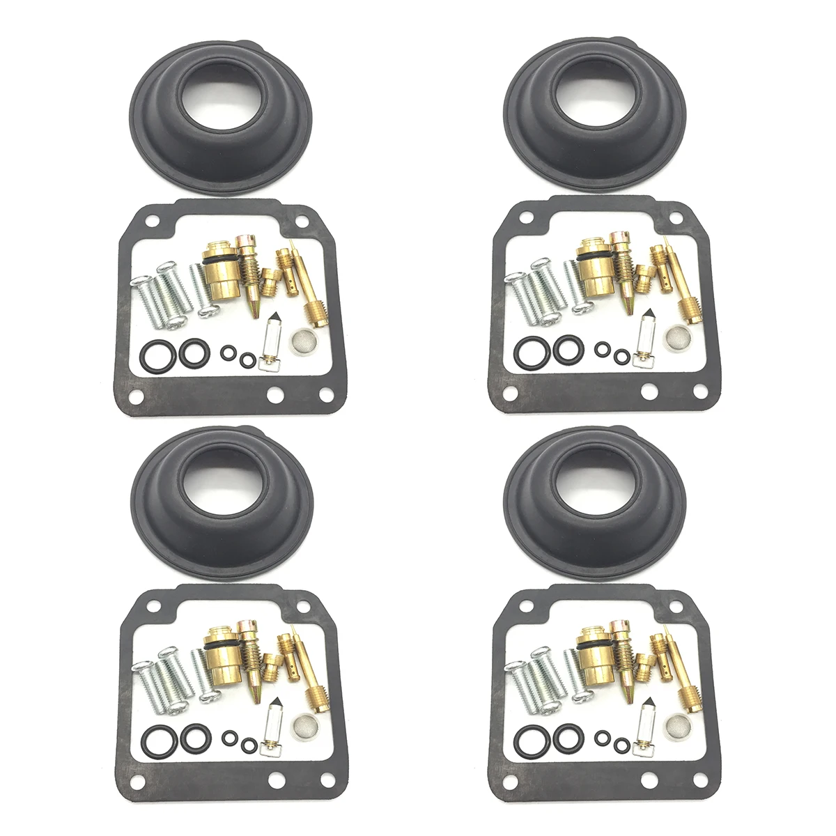 4 Sets Carburetor Repair Kit Diaphragm Vacuum Maxim Metal & Rubber Durable Sturdy High quality Long service life
4 Sets Carburetor Repair Kit Diaphragm Vacuum Maxim Metal & Rubber Durable Sturdy High quality Long service life