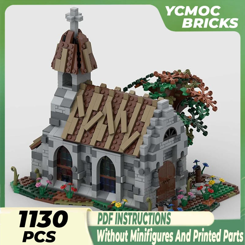 

Moc Building Blocks Modular Street View Country Church Technical Bricks DIY Assembly Construction Toys For Childr Holiday Gifts