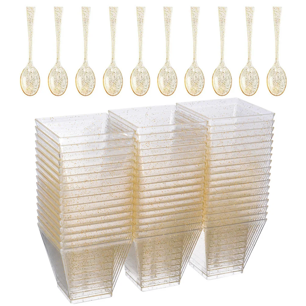 Cups Dessert Mini Pudding Bowls Cup Disposable Square Cream Ice Parfait Clear Yogurt Appetizer Shooter Party Lids Fruit Glitter
Cups Dessert Mini Pudding Bowls Cup Disposable Square Cream Ice Parfait Clear Yogurt Appetizer Shooter Party Lids Fruit Glitter