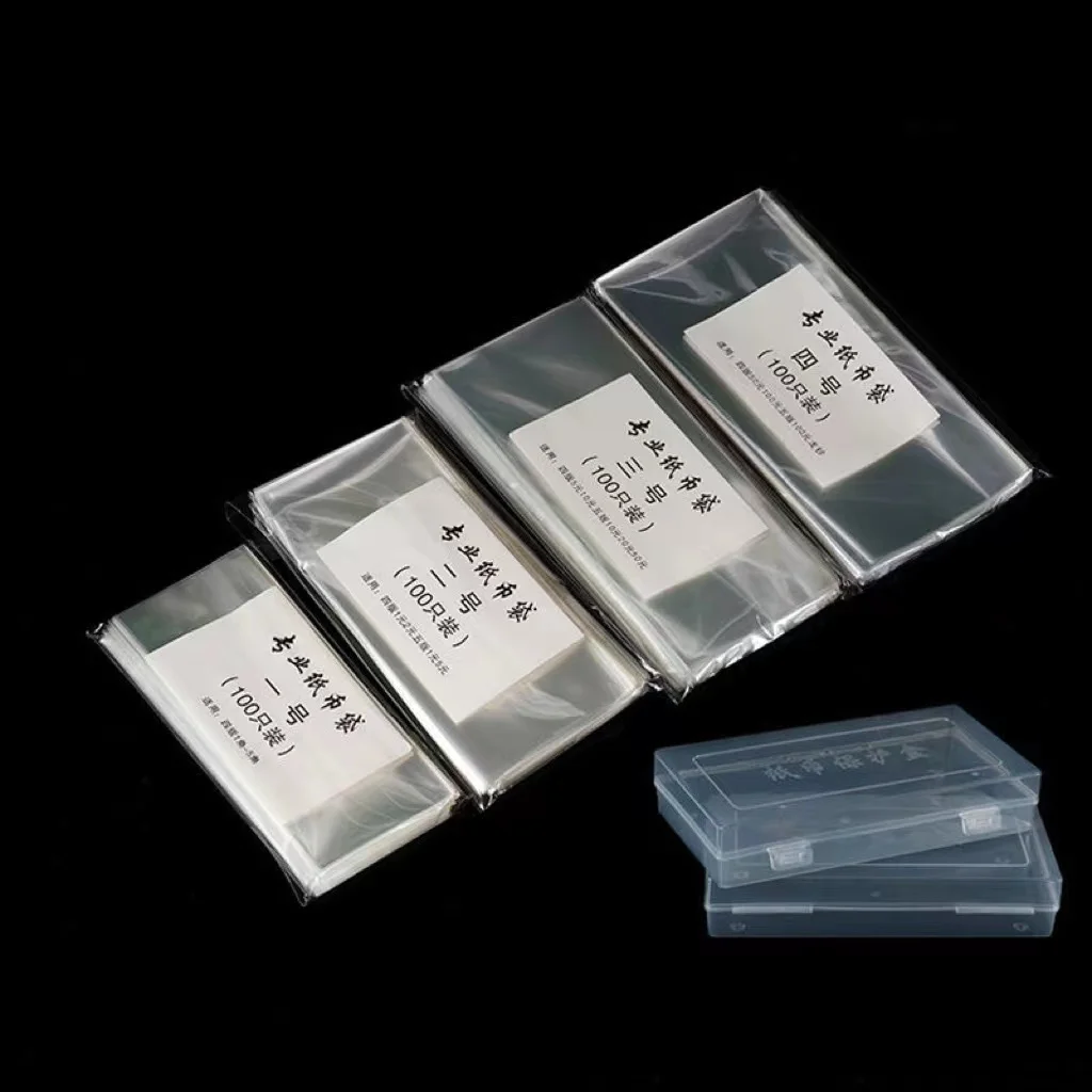 200pcs Banknote Sleeve Wrappers Paper Money Stamp Collection Album Pages Shell Holder Protect Bag Lot with Hard Storage Box Set
200pcs Banknote Sleeve Wrappers Paper Money Stamp Collection Album Pages Shell Holder Protect Bag Lot with Hard Storage Box Set