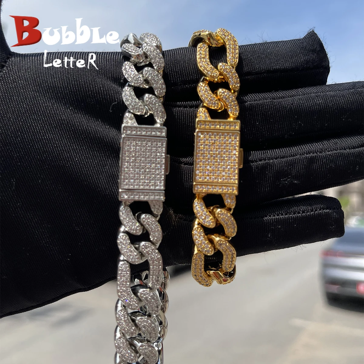 Bubble Letter Figaro Bracelet for Men Cuban Link Real Gold Plated Iced Out Charms Bling Hip Hop Jewelry 2022 Trend
Bubble Letter Figaro Bracelet for Men Cuban Link Real Gold Plated Iced Out Charms Bling Hip Hop Jewelry 2022 Trend