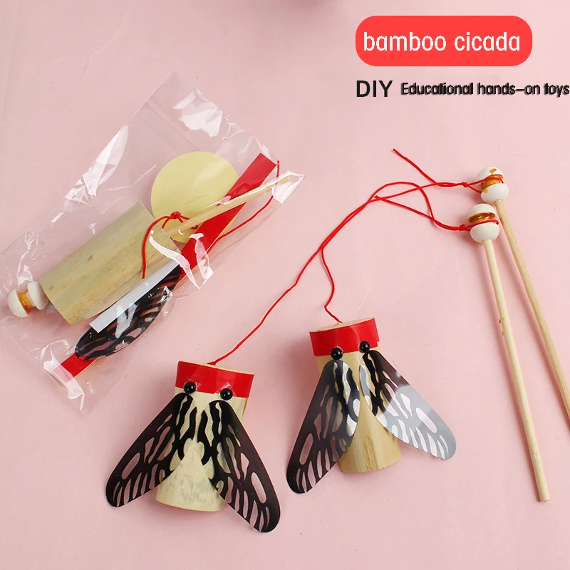 Creative DIY Bamboo Cicada Voice Children's Toys Early Childhood Education Science Small Production Experimental Teaching Aids 
Creative DIY Bamboo Cicada Voice Children's Toys Early Childhood Education Science Small Production Experimental Teaching Aids