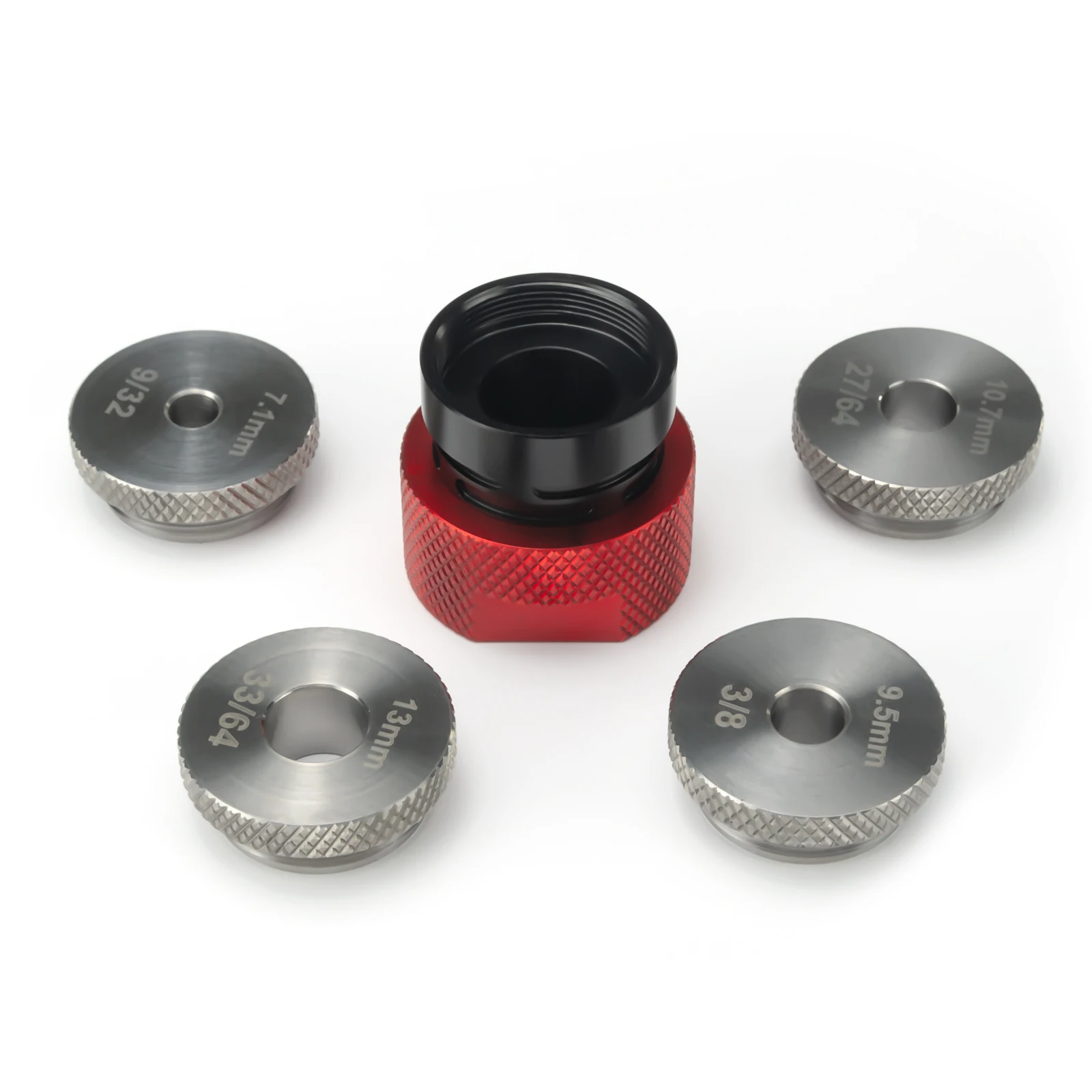 Baffle Cone Cups Guide Drill Jig for 1.1875x24 Modular Solvent Cleaning Filter Hybrid Tube 1-3/16x24 Thread MST End Cap .22 .45
Baffle Cone Cups Guide Drill Jig for 1.1875x24 Modular Solvent Cleaning Filter Hybrid Tube 1-3/16x24 Thread MST End Cap .22 .45
