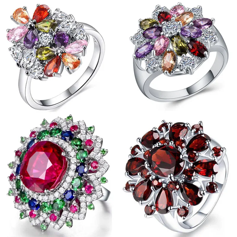 Milangirl Flower Crystal Series ! Mixed Styles Beautiful Sparkling Rhinestone Zircon Female Ring for Women Party Wedding Jewelry
Milangirl Flower Crystal Series ! Mixed Styles Beautiful Sparkling Rhinestone Zircon Female Ring for Women Party Wedding Jewelry